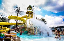 Fun water parks and rides at different places around the east which people go to for fun to have a crash, and then a big splash! 