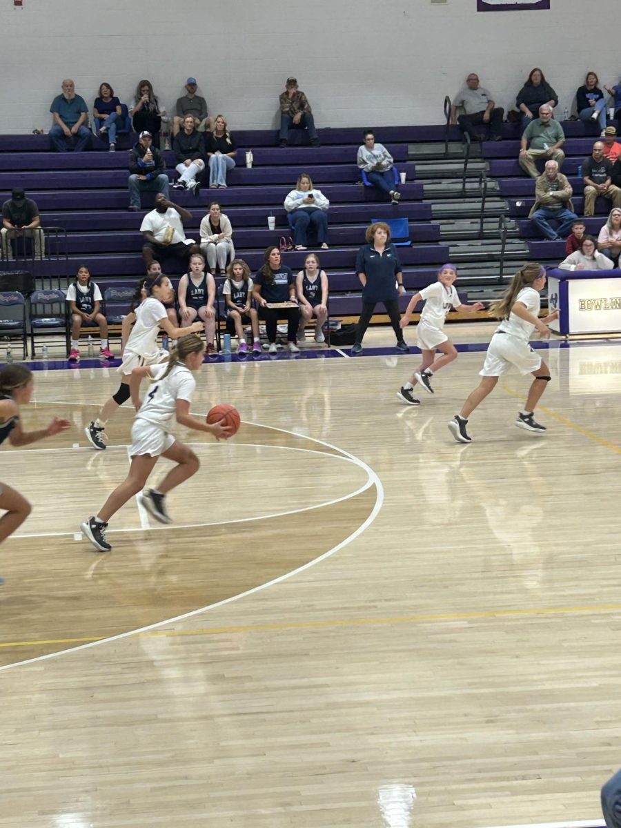 This is the amazing 6th grade girls basketball team in action!