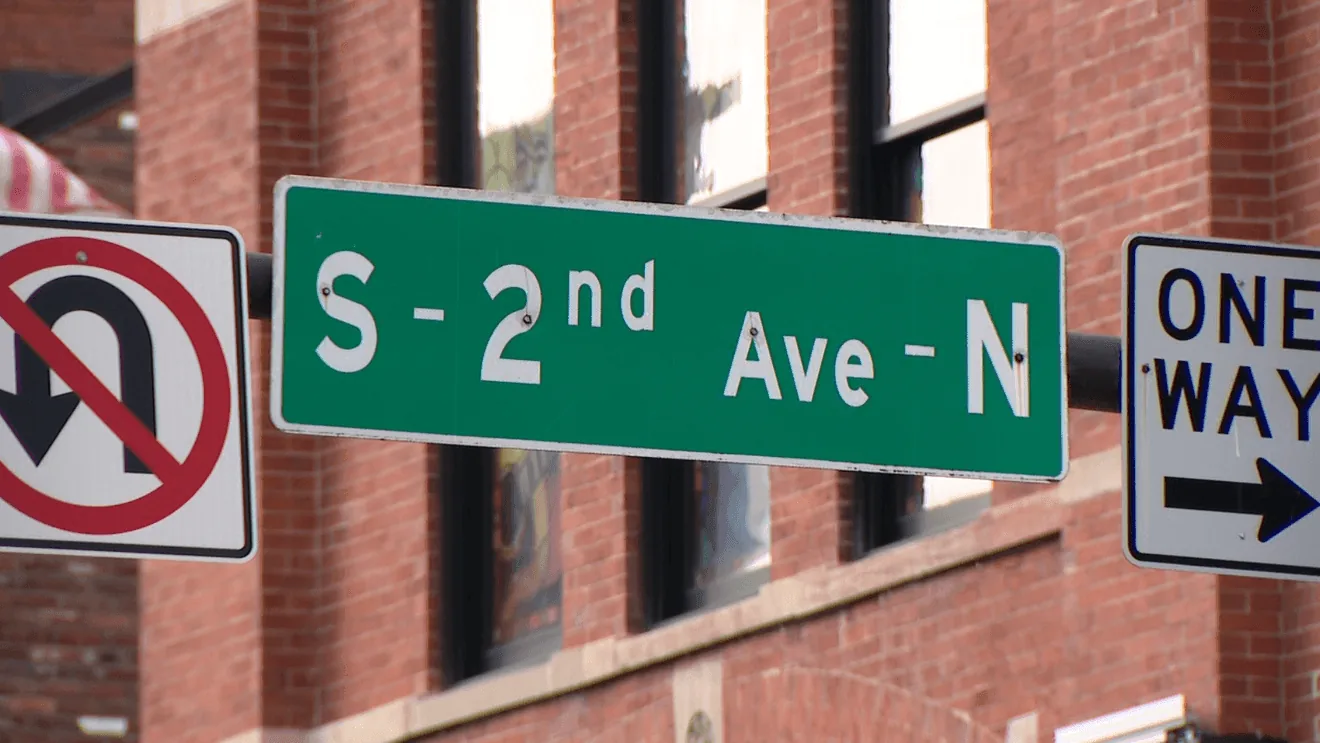 Police investigate outside a downtown Nashville bar after a fatal altercation on Second Avenue North